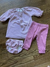 TEA COLLECTION Pink  Floral Dress Baby Girl 6-9 Mo