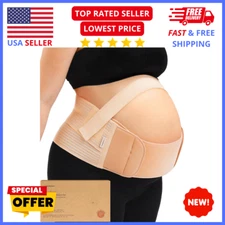 Maternity Support Belt –2-in-1 Pregnancy Belly Band for Back, Hip & Bump Support