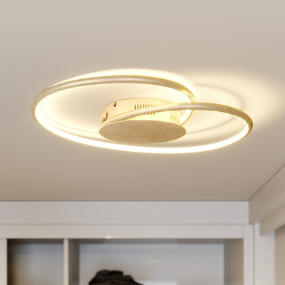 Lindby Joline LED-Deckenlampe Lampe Leuchte Decke gold 45 cm 16 W SIEHE TEXT