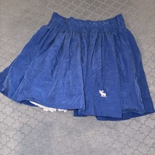 VGUC Size XS Vintage Abercrombie  Fitch mini pleated skirt layered Y2K Blue