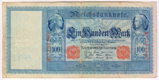 1910 Germany 100 Mark 7194260 Reichbanknote Paper Money Banknotes