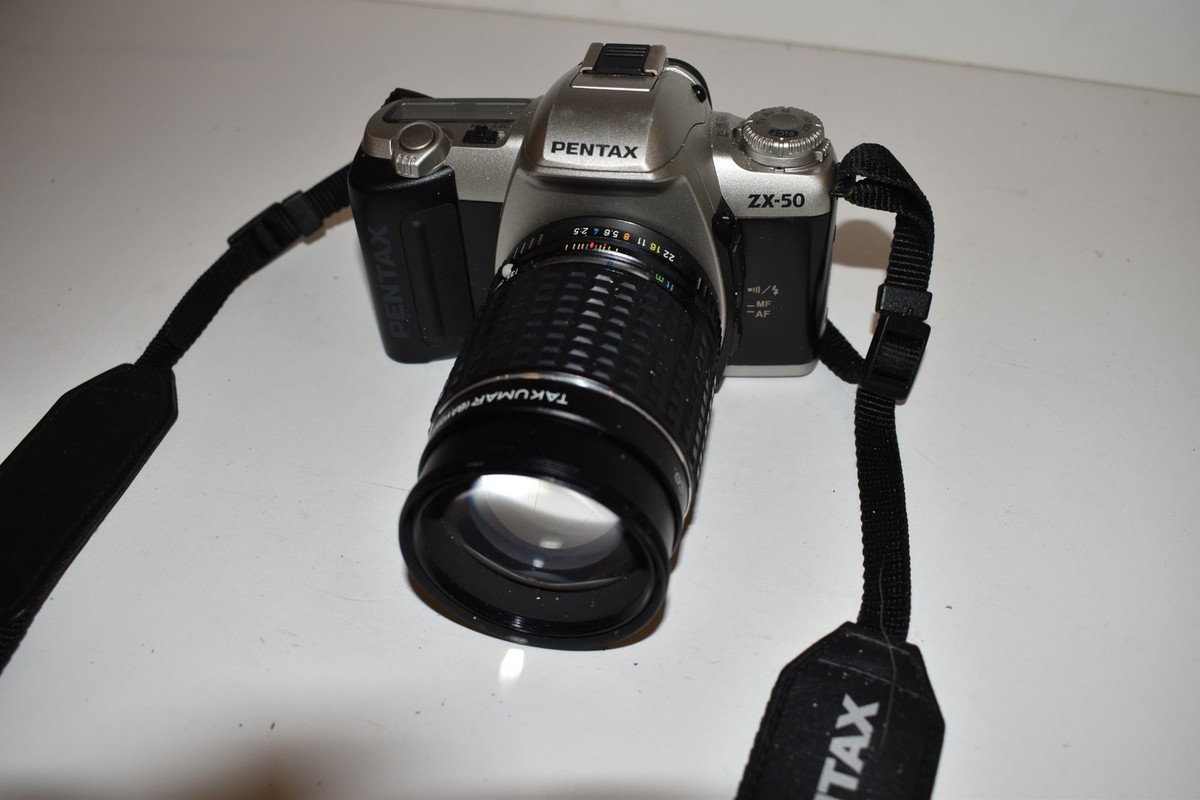 PENTAX ZX-50 35mm Film Camera with TAKUMAR 2.5 135MM LENS (XPM25