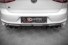 Diffusor Heck Ansatz für VW Golf 7 R Mk7 schwarz Hochglanz Heckschürze