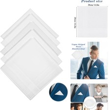 12x Handkerchiefs Cotton Classic Hankies Large Men Hankerchief Hanky Pocket Gift