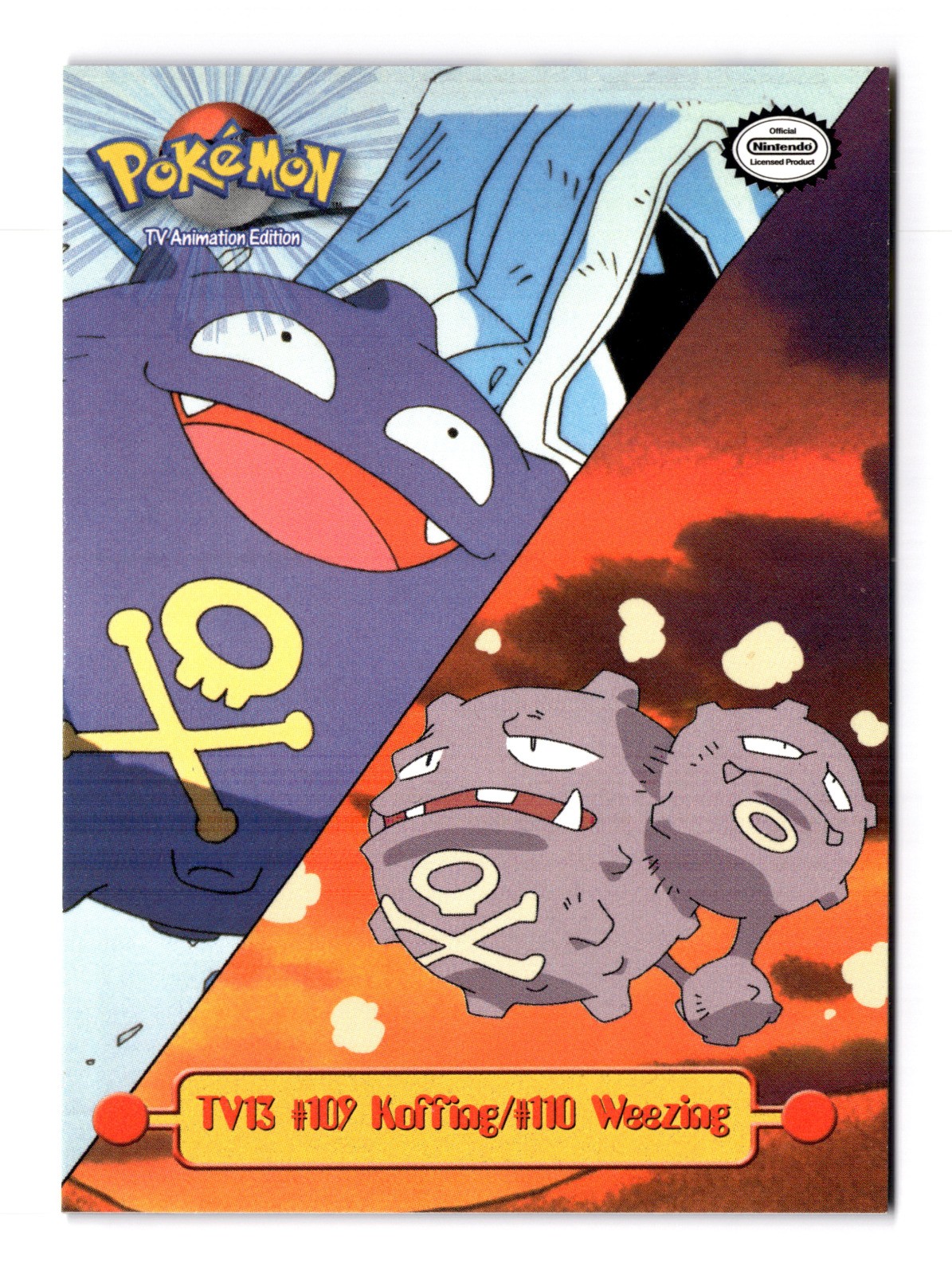 Koffing / Weezing Topps Pokemon TV Animation Edition Series 1 TV13 NM