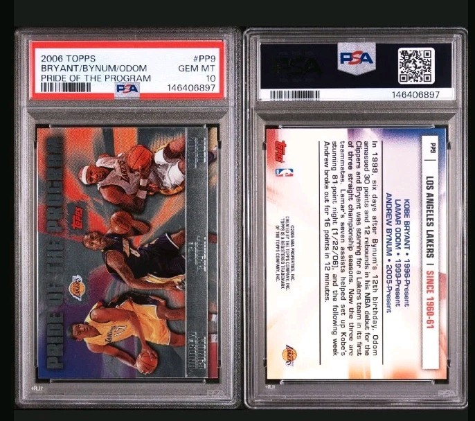 2006 Topps Pride of the Program Kobe Bryant #PP9 PSA 10 GEM MINT Lakers INSERT