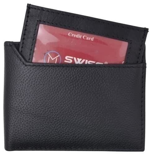 Mens Bifold Leather RFID Wallet with Removable Front ID Window Credit Card Holde - Picture 7 of 9