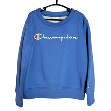 Champion Boys Blue Embroidered Logo Crewneck Sweatshirt Size 5 C733LK004