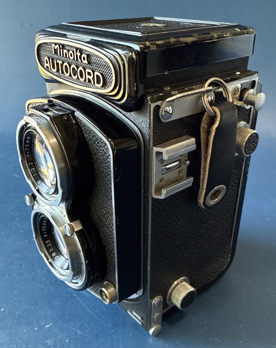 MINOLTA AUTOCORD 6x6 Medium Format Camera Rokkor 75mm F3.5 Lens