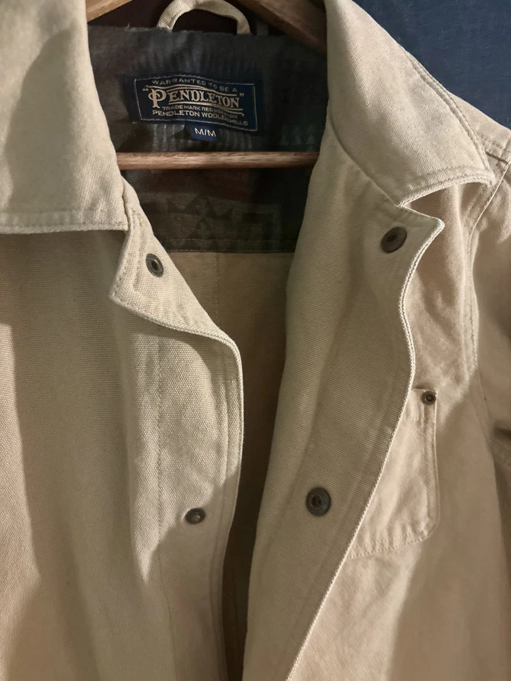 EUC Vintage Pendleton USA Western Cowboy Chore Barn Coat Canvas Jacket - Image 4 of 4