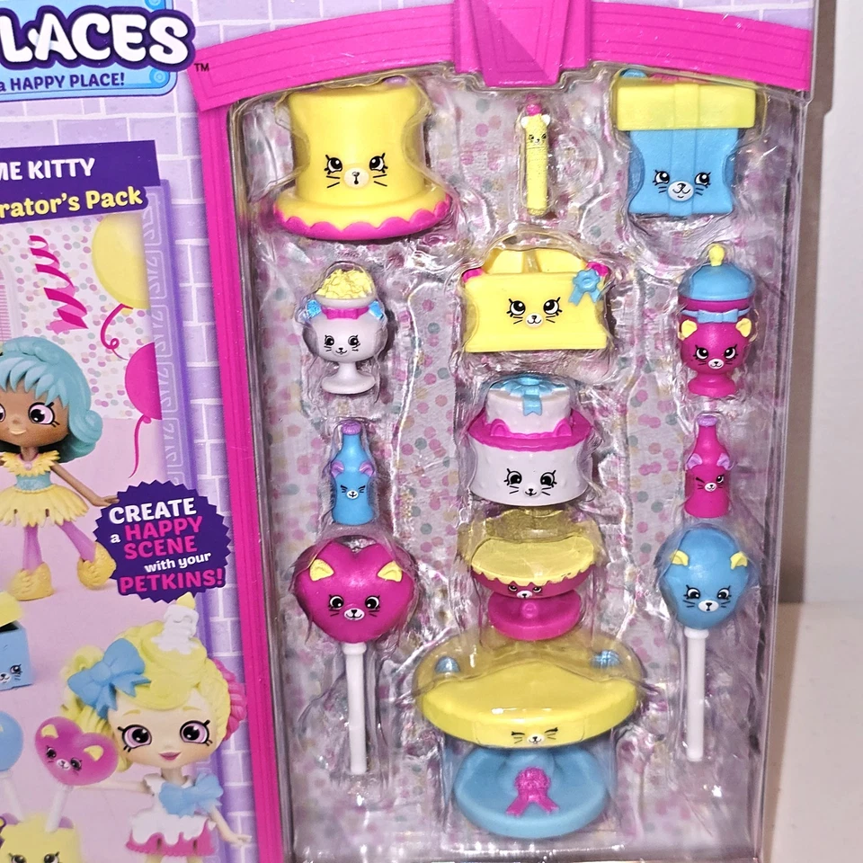 NIB Shopkins Shoppies Happy Places Decorator's Pack PARTY TIME KITTY 56478 - Image 2 of 4