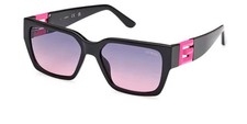Guess GU7916 74T Black Square Plastic Sunglasses Frame 55-16-145 GU