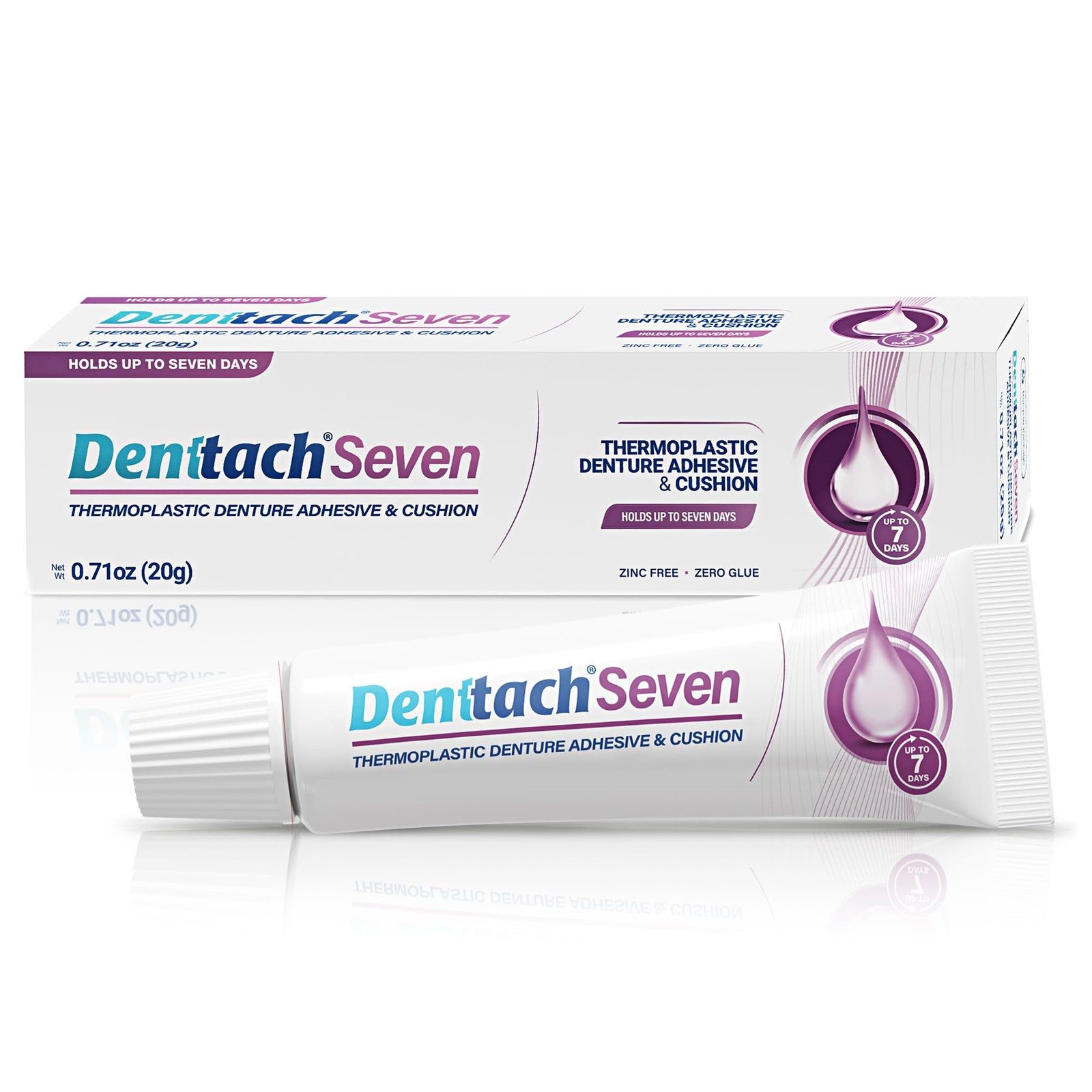 Seven Denture Adhesive, Thermoplastic Denture Adhesive, Cushion, Reliner for ...