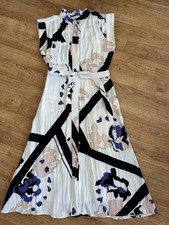 Nine West Multicolored Belted Dress M