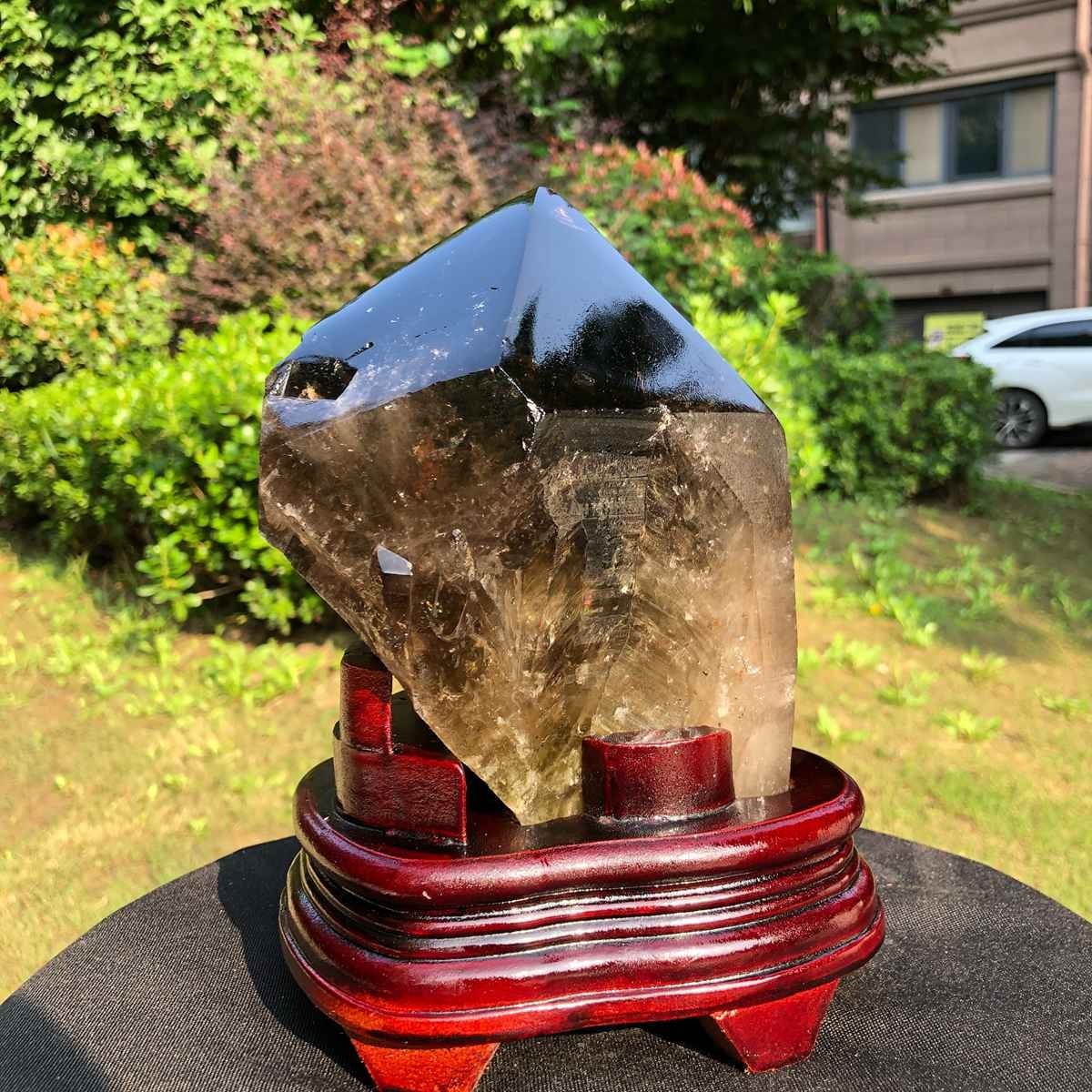 5.45LB Natural Black Crystal Quartz Mineral Specimen Healing Reiki 2503