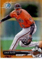 Jomar Reyes 2017 Bowman Mini Orange Prospect Chrome Refractor #BCP137 6/25