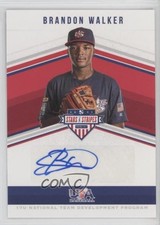 2018 Panini USA Baseball Stars & Stripes 222/495 Brandon Walker #SS-WA Auto u6m