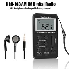 HanRongDa HRD-103 AM FM Digital Radio 2 Band Stereo Receiver Pocket Radio k8o2