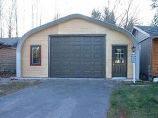 25x24x16 Engineered Steel Building Kit | DuroSPAN Clear-Span Arch Open Ends DIY