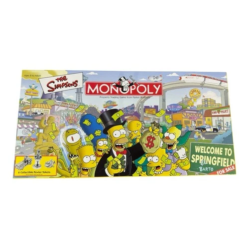 Vintage 2001 Hasbro Monopoly The Simpsons Edition Board Game Brand New Sealed