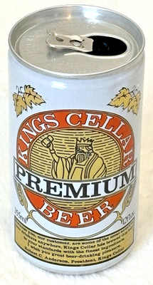 1980 s King s Cellar-Premium  -Great Lakes Brew-Indiana-12 oz-Alum. Beer Can