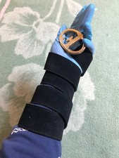 Fibbia Just Cavalli cintura in pelle nera fibbia dorata taglia 90