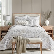 English Forest Natural  Full/Queen Quilt Set - Levtex Home