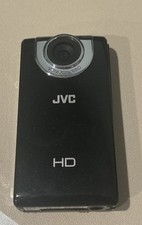 JVC PICSIO GC-FM2BU Full HD Video Pocket Camcorder w/ Touch Screen - WORKING