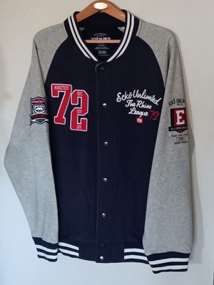 Vintage Ecko Unlt. University Jacket Size 2xl Blue/gray
