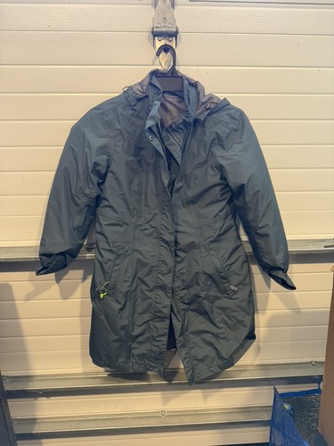 Eddie Bauer Girl On The Go Trench Coat Size Medium Womens Raincoat Brand Used 