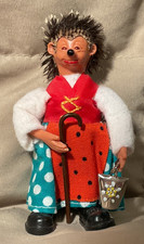 Peter Steiff Small 3.25" Hedgehog Lady Hiker Doll Austria Figurine