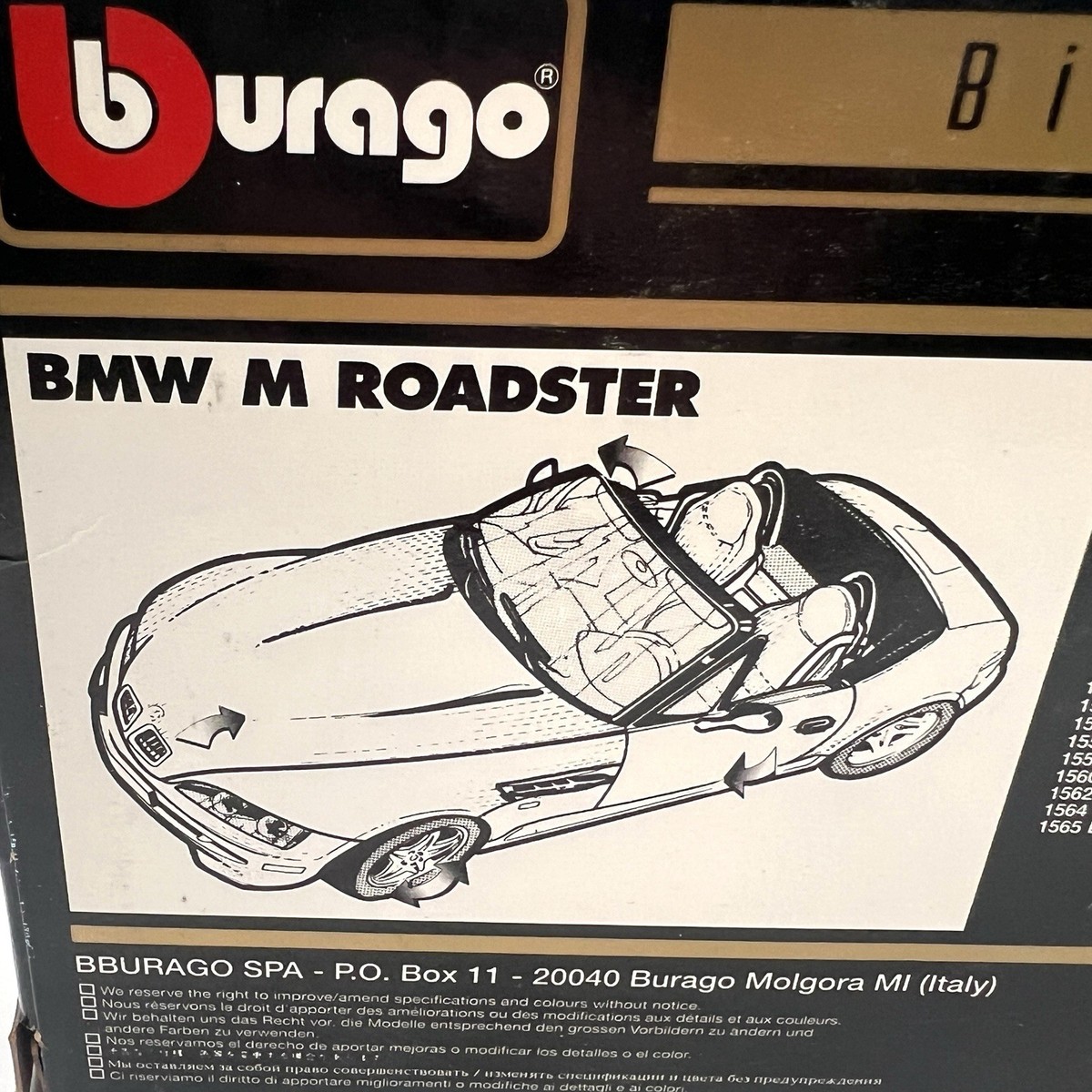 Burago  BMW M ロードスター Burago BMW M ロードスター