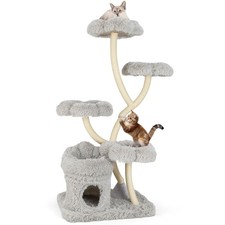  Tall Cat Tree with 4 Flower-shaped Platforms and Sisal Scratching Posts NEW✅