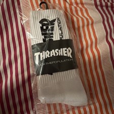 FTP x Thrasher vertical logo socks