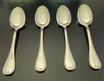 Christofle Malmaison 4 Tafellöffel 20,5 cm versilbert UNBENUTZT TOP-ZUSTAND