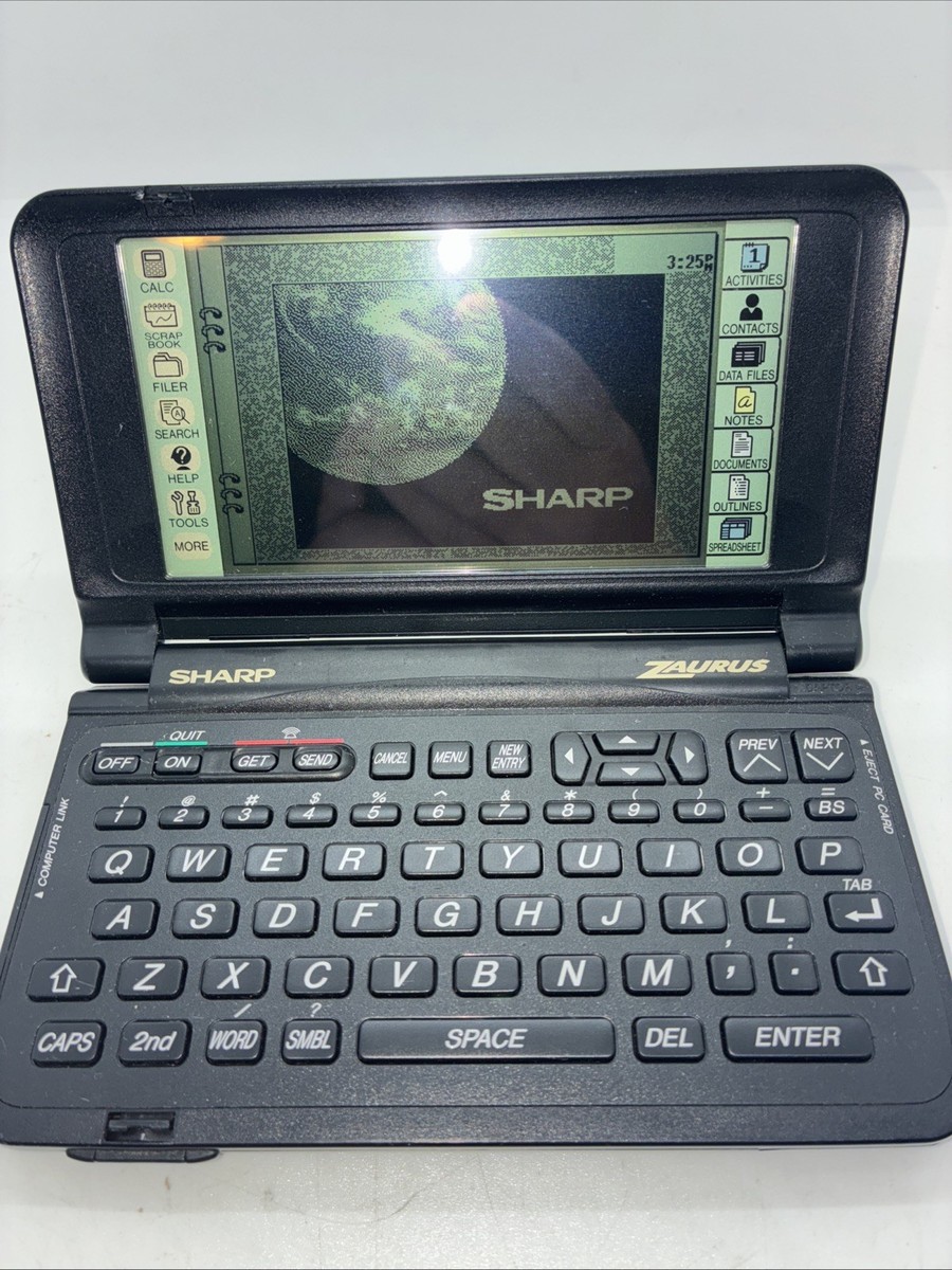 Vtg Sharp Zaurus ZR-5700 PDA Digital Assistant Black No Stylus