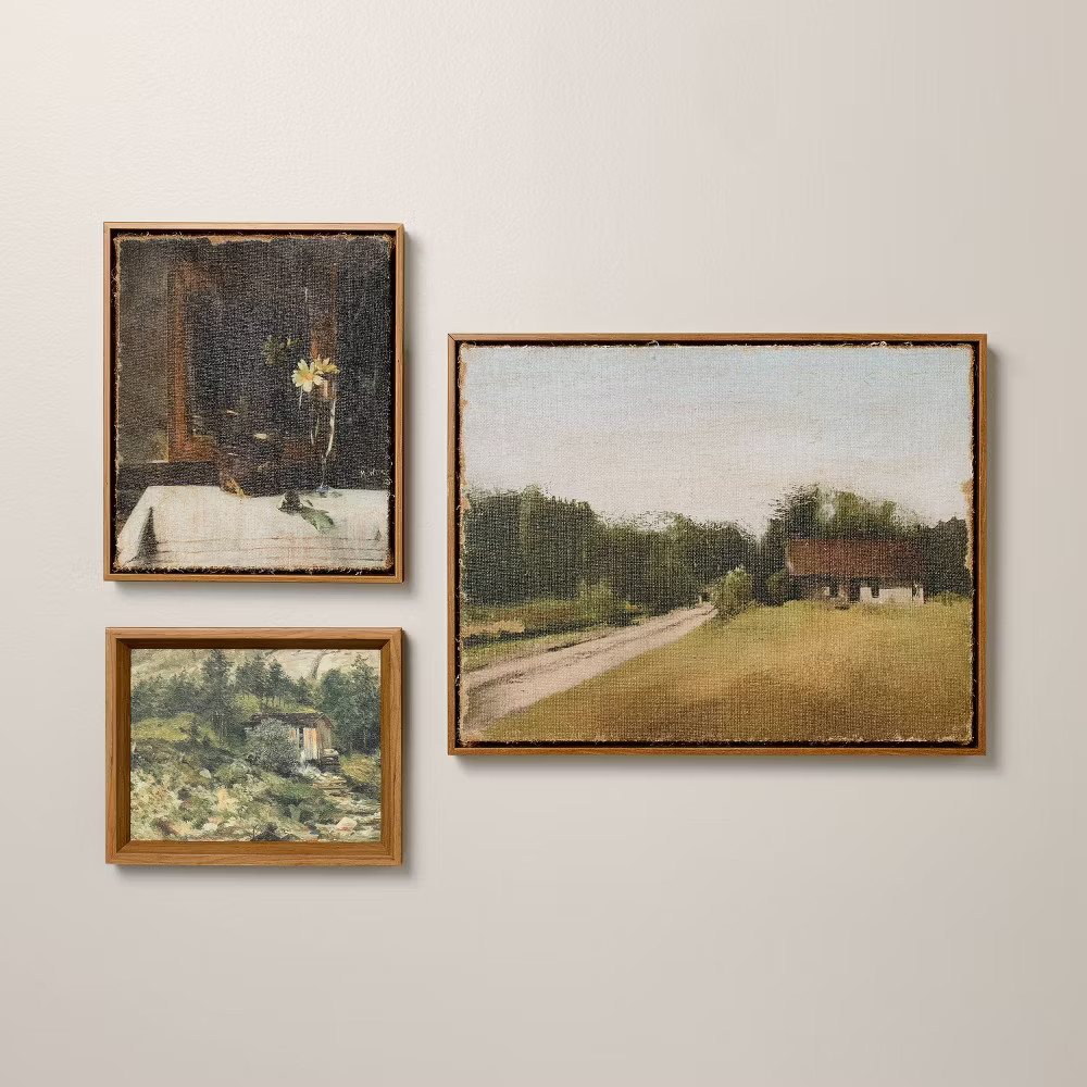 3Pc 10X8&Quot; And 10X12&Quot; And 18X14&Quot; Mixed Gallery Wall Art Set -