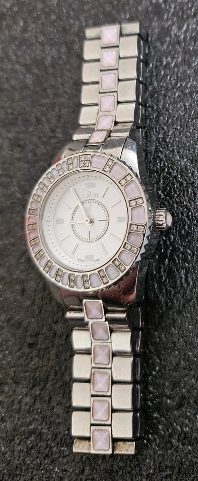 Reloj de cuarzo para mujer Dior Christal madreperla CD1121111 acero inoxidable 31 mm Foto 3 de 4