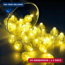 LIHAO 30pcs LED Balloon Lights Mini Round Ball, Warm White