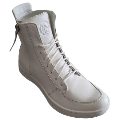 DIESEL Men's Sneakers Clummid Y01153 Mid Top Leather White Size 39 | Premium Style