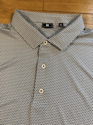 FootJoy Print Lisle Golf Polo Shirt Men's Size 3XL Gray NWOT