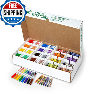 Crayola Crayons Washable Markers Classpack 256Ct Teacher Classroom Must Haves