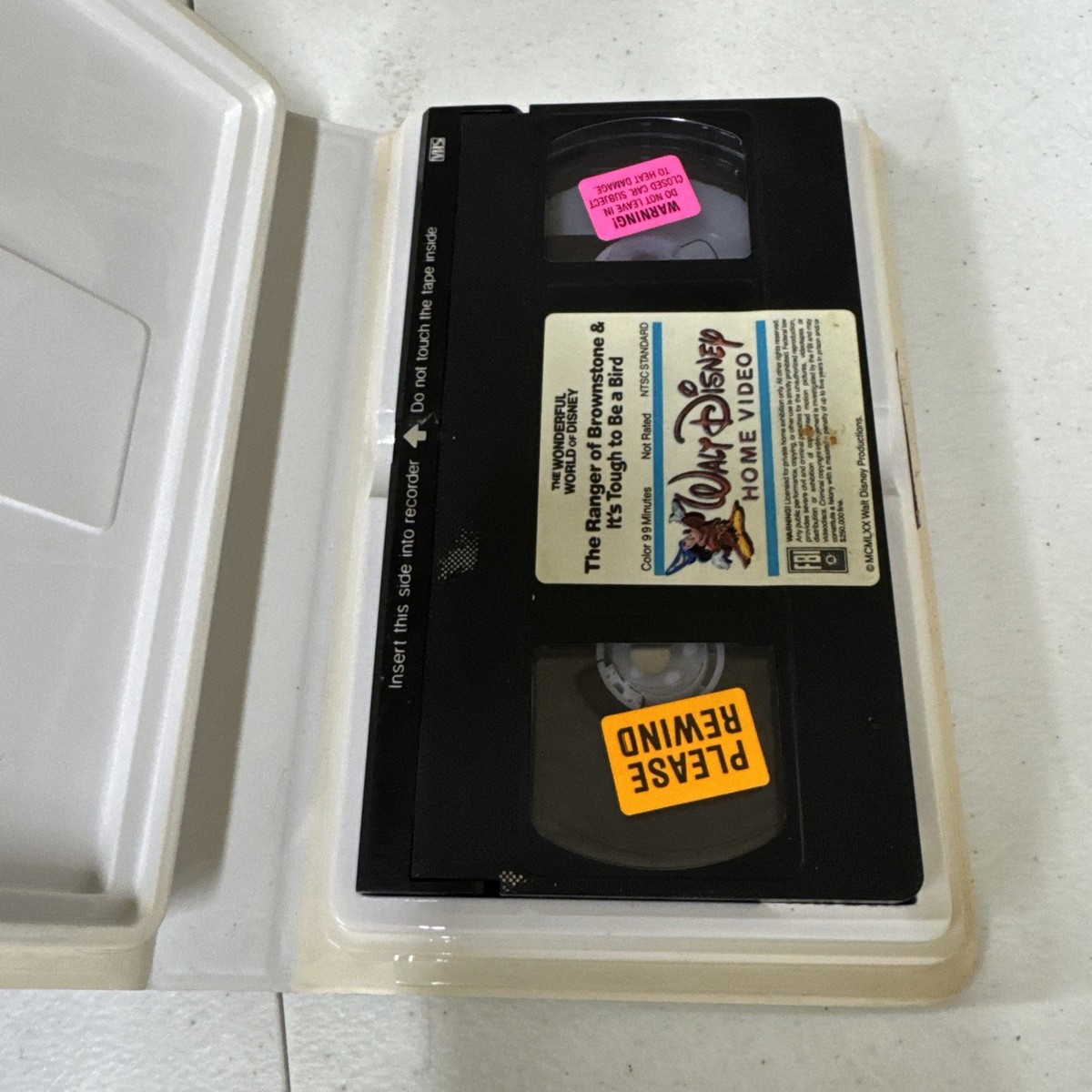 Ranger Of Brownstone & It's Tough To Be A Bird Disney VHS