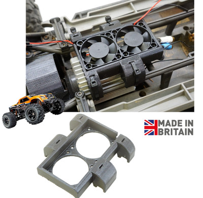 Dual 40mm Motor Lüfterhalterung für Traxxas X-Maxx 6s & 8s 40x40 Twin Lüfter