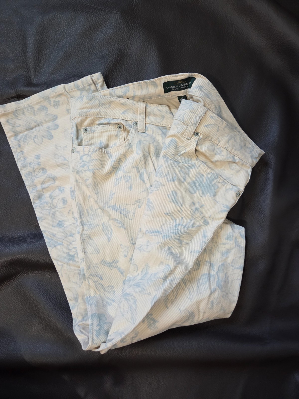 Lauren Ralph Lauren cotton floral print womens jeans size 14