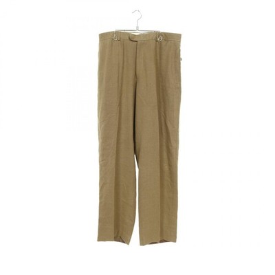 【名品図鑑】mid00s Hermes light cotton trouser HERMES Pants Trousers - Fabric / Linen - Khaki Size 54 Used mens