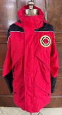 Wearguard Aramark City Year Red Coat Jacket Americorps US Flag Heavy Duty Sz XS