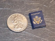 Dollhouse Miniature Passport Book Travel 1:12...