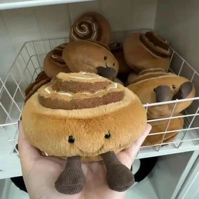 MARKENLOS Jelly Cat Plüsch Brotpuppe Zimtschnecke Traubenrolle Katzen Hund Weihnachtsdeko