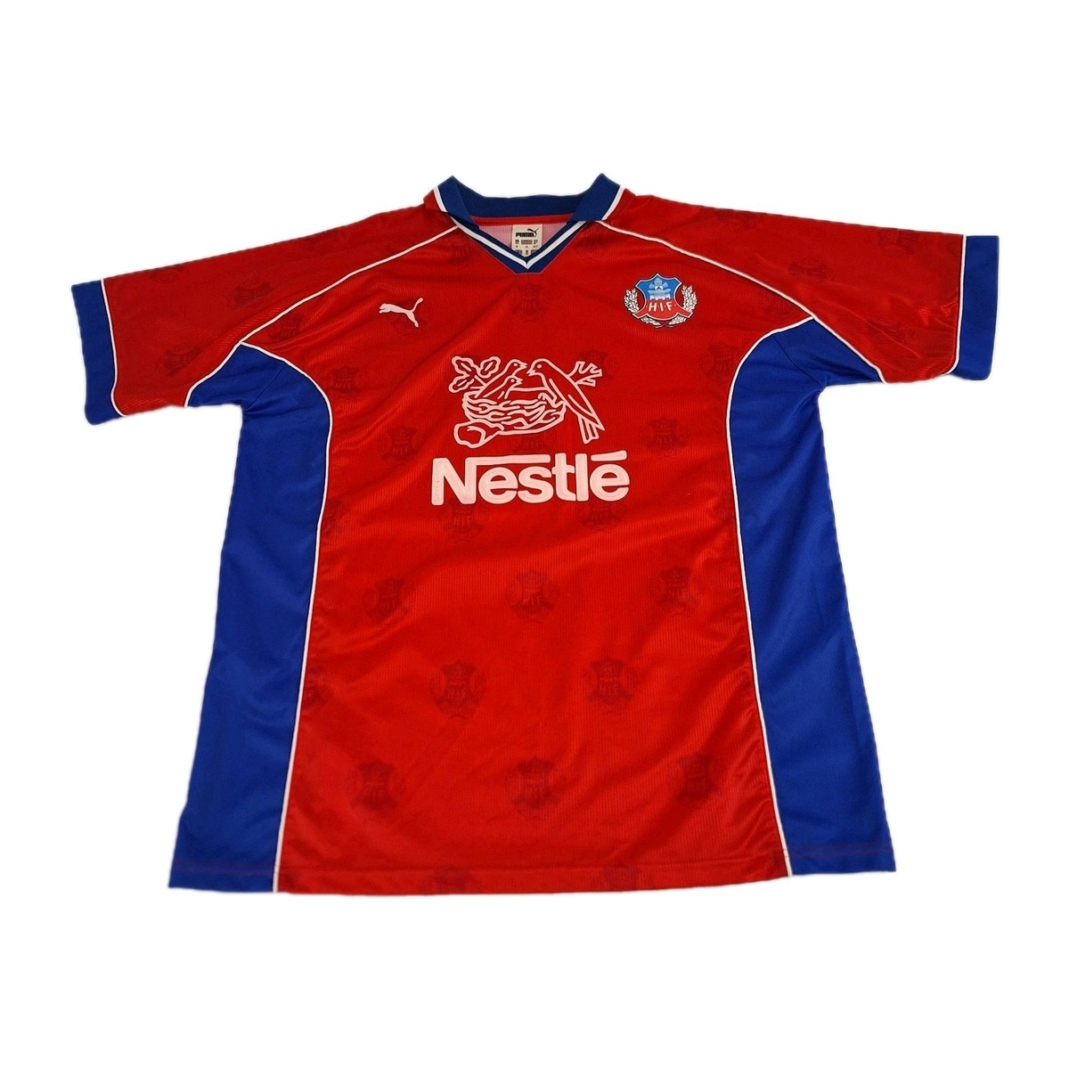 Helsingborgs IF Puma Vtg 1999 Soccer Jersey Mens XL Sweden Nestle